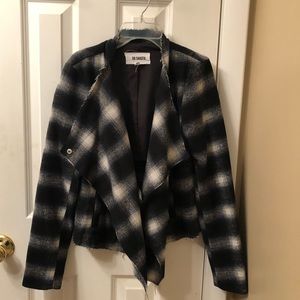 BB Dakota Plaid Distressed Jacket